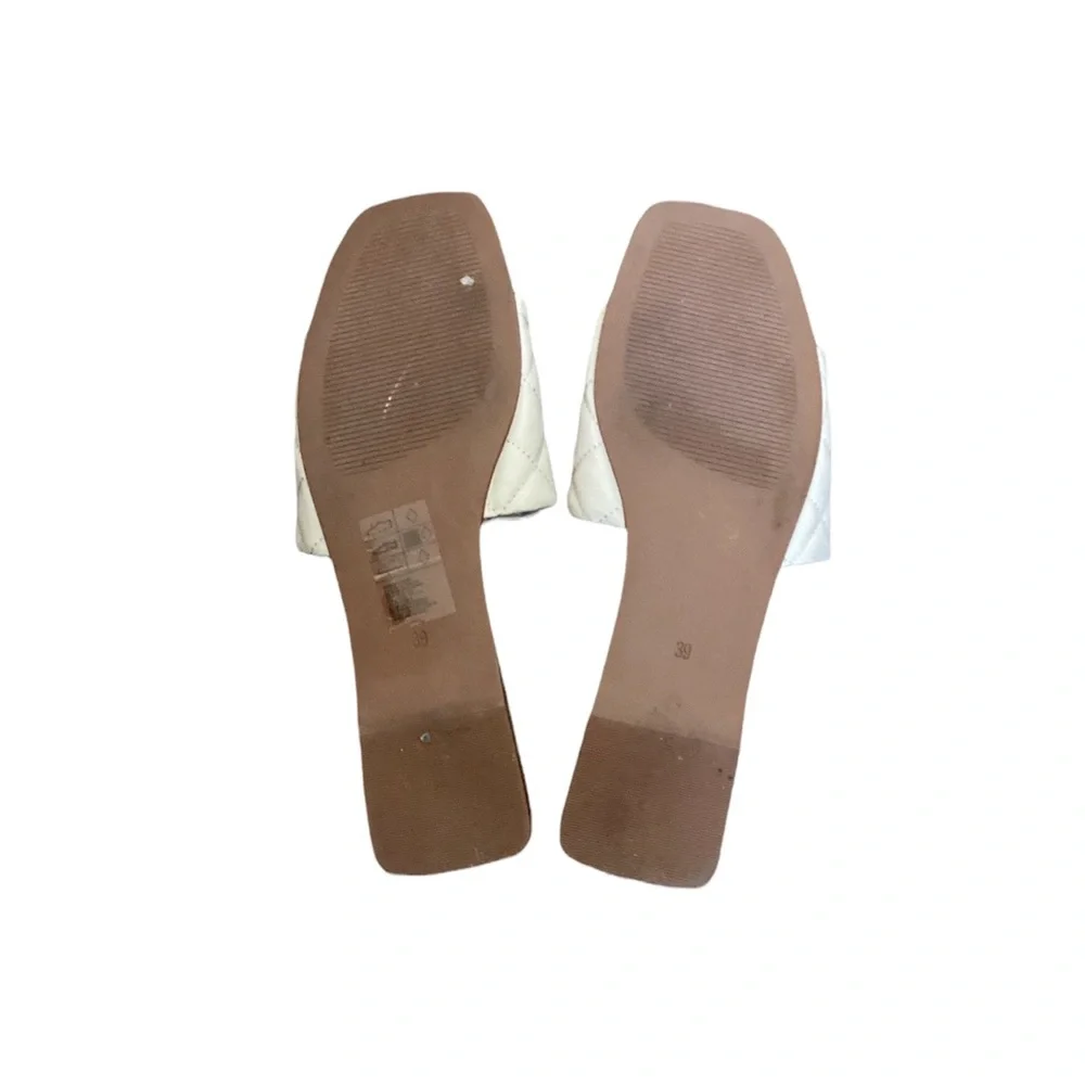 H&M Neutral Square Toe Flat Sandal size 9 - Picture 5 of 5